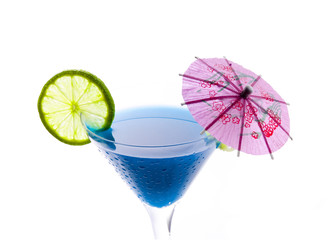 cocktail with blue curacao