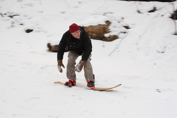 snow boarding