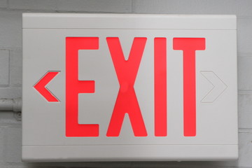 Fototapeta premium exit sign