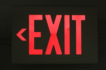 exit sign