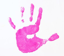 child hand print