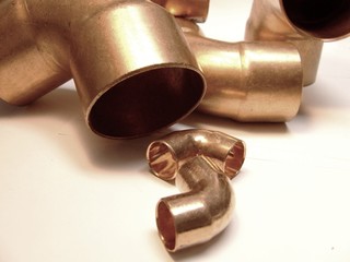 collection of plumbing parts