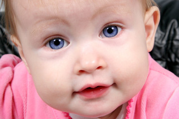 baby girl closeup