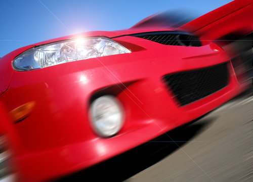Fototapeta zooming mazda