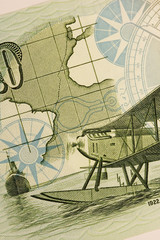 compass & map (portuguese escudo close up)