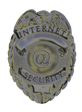 internet security badge silver
