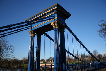 Fototapeta premium suspension bridge glasgow