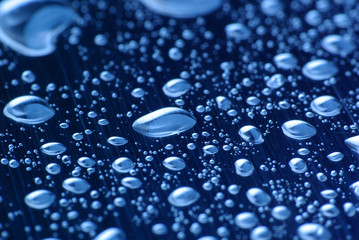 blue water drops