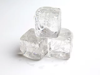 Abwaschbare Fototapete ice cubes © SBB