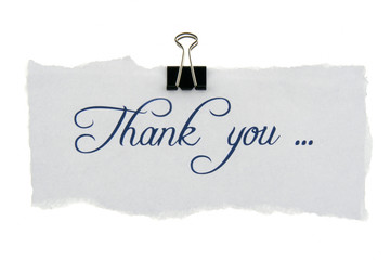 thank you note