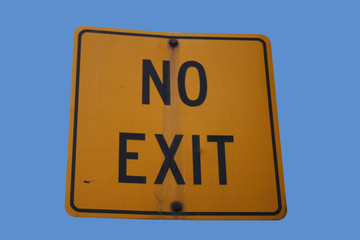 no exit sign
