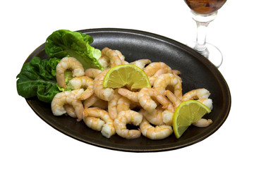 prawns & wine
