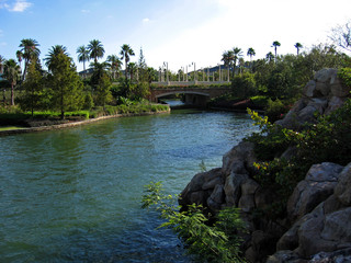 Fototapeta premium bridge over lake
