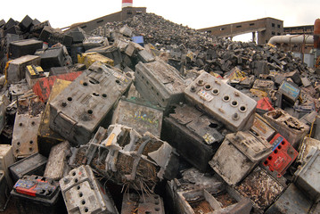 mountain of old accumulators