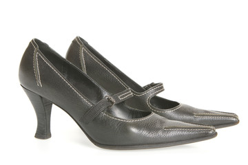 black feminine loafers