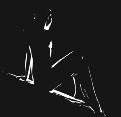 girl silhouette