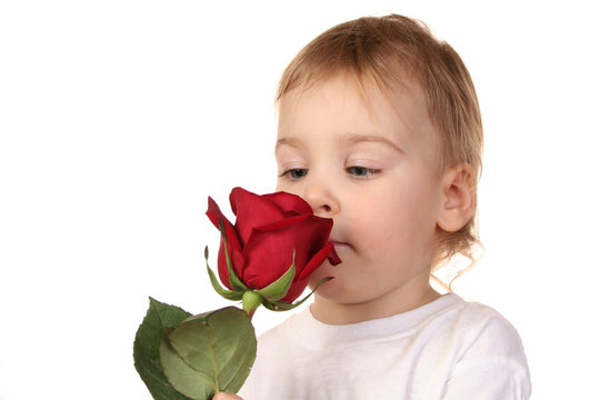 Baby With Rose