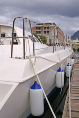 Fototapeta na wymiar yacht details