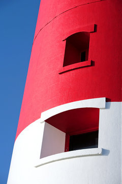 Main Red And White Lighthouse On Portland Near Wey