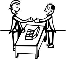 two business mens negotiating