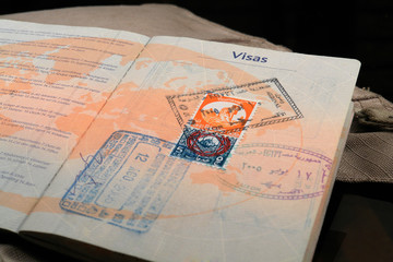 Fototapeta na wymiar passeport