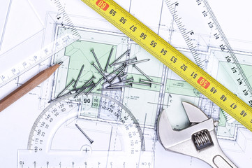 floor plan from above