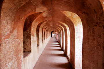 doorways in labyrinth, lucknow, india