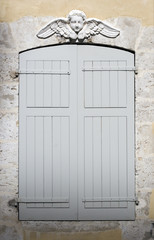 european shuttered window