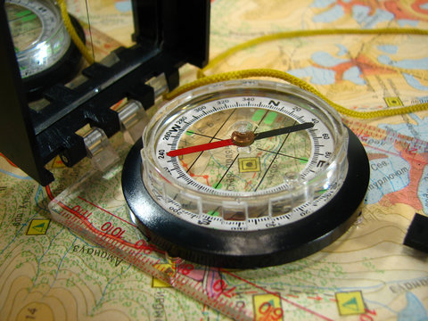 compass on a map 1