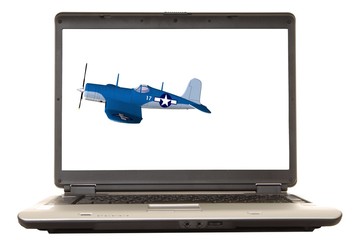 laptop airplane