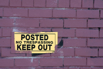 Obraz premium keep out