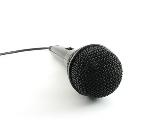 black microphone