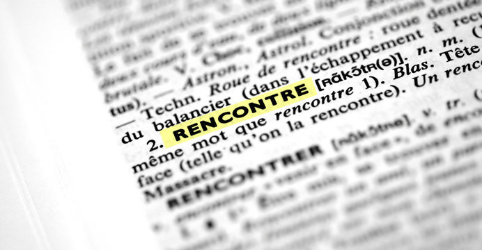 d&eacute;finition de "rencontre" dans un dictionnaire