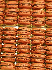 macaron au chocolat