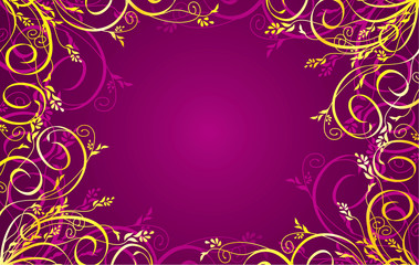 background with a golden ornament