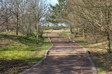 steiler weg nach oben