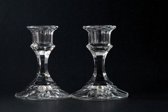 glass candle holders