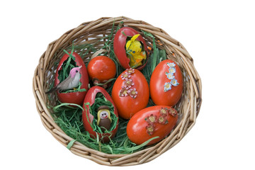 easter eggs isolated