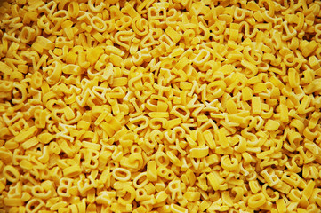 alphabet pasta - can be used as a background