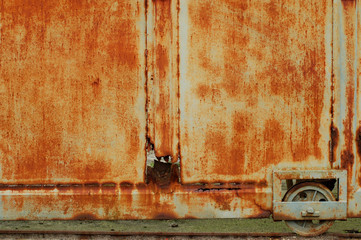 hintergrund - marodes rolltor