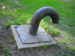 pipe from ground