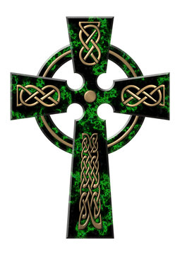 cross from a green marble