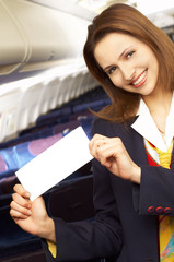 air hostess (stewardess)