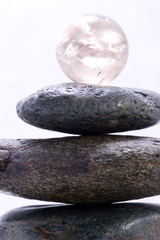 zen pyramid and crystal ball