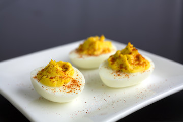deviled eggs with smoked paprika