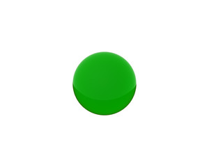 3d green ball