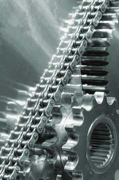 gear-machinery powered by timing-chain