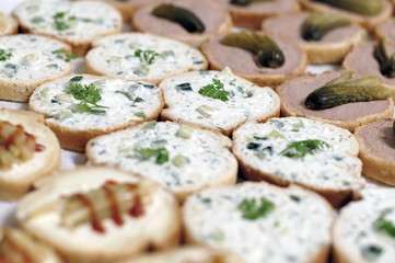 assortiments de toasts