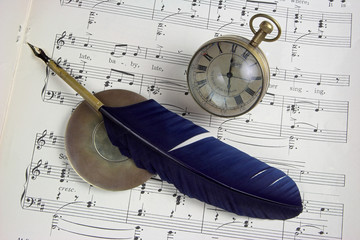 music notes and time