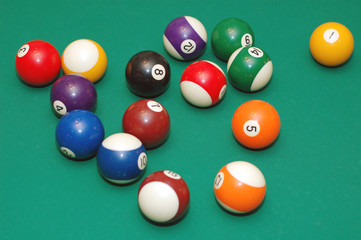 snooker balls